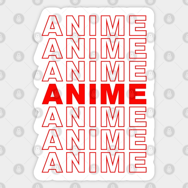 anime Sticker by CreativeShirt